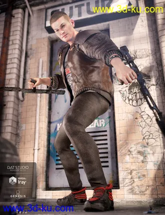 3D打印模型dForce Street Blade Outfit Textures的图片