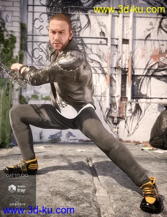 3D打印模型dForce Street Blade Outfit Textures的图片