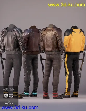 3D打印模型dForce Street Blade Outfit Textures的图片