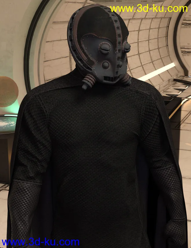 dForce Supervillain Costume for Genesis 8 Male(s)模型的图片2