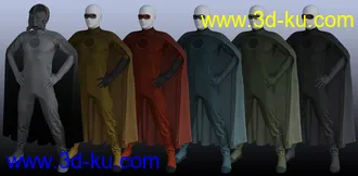 3D打印模型dForce Supervillain Costume for Genesis 8 Male(s)的图片