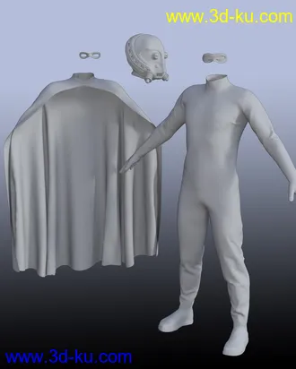 3D打印模型dForce Supervillain Costume for Genesis 8 Male(s)的图片