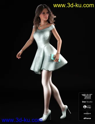 3D打印模型dForce The One I Love Outfit for Genesis 8 Female(s)的图片