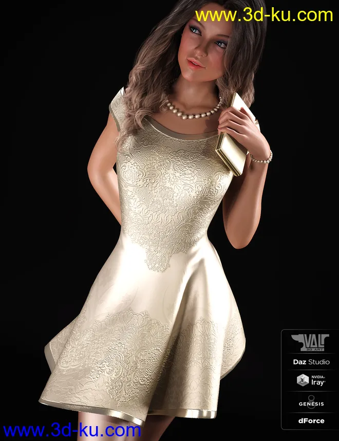 dForce The One I Love Outfit for Genesis 8 Female(s)模型的图片11