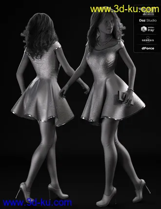 3D打印模型dForce The One I Love Outfit for Genesis 8 Female(s)的图片