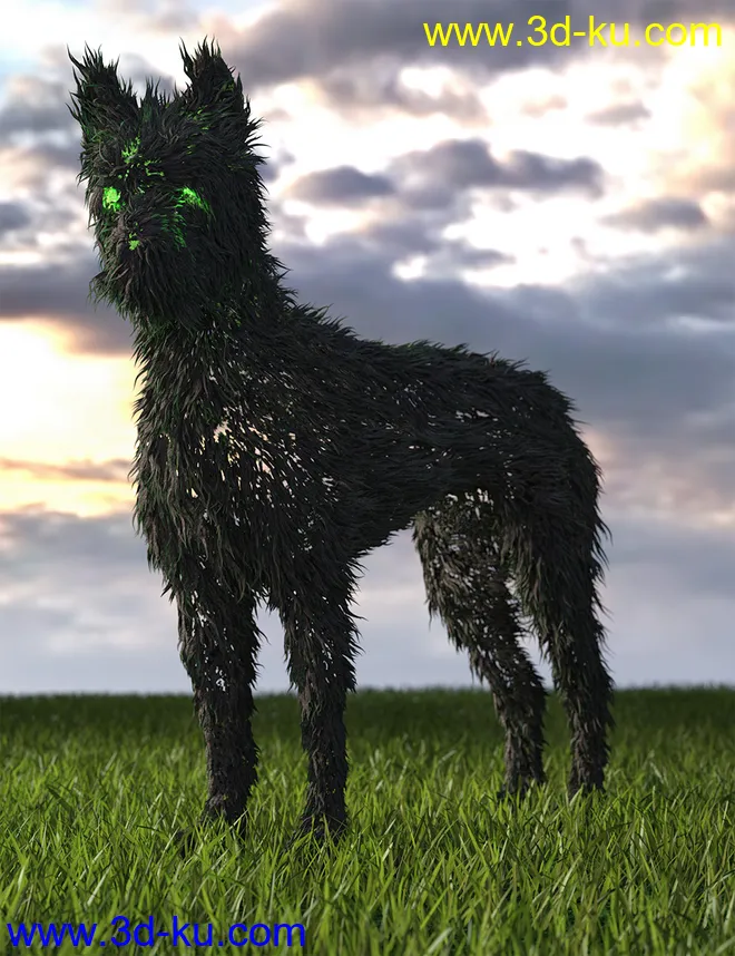 dForce Thicket for Daz Dog 8模型的图片1
