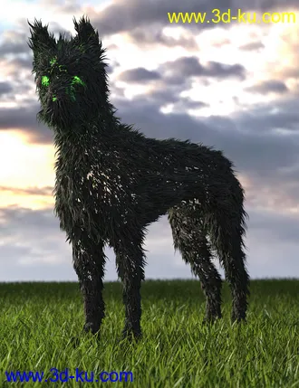 3D打印模型dForce Thicket for Daz Dog 8的图片