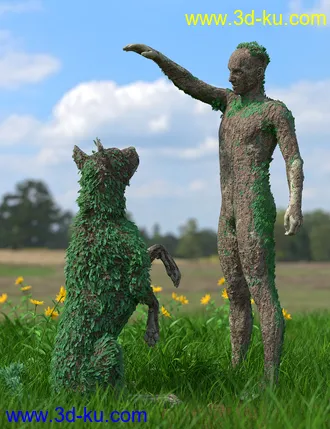 3D打印模型dForce Thicket for Daz Dog 8的图片