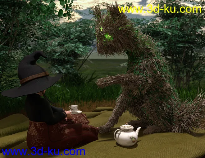 dForce Thicket for Daz Dog 8模型的图片3