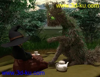 3D打印模型dForce Thicket for Daz Dog 8的图片