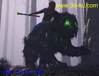 3D打印模型dForce Thicket for Daz Dog 8的图片