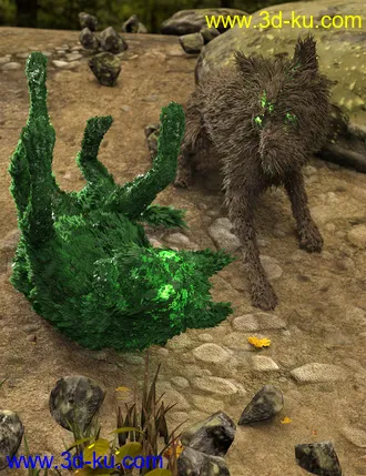 3D打印模型dForce Thicket for Daz Dog 8的图片