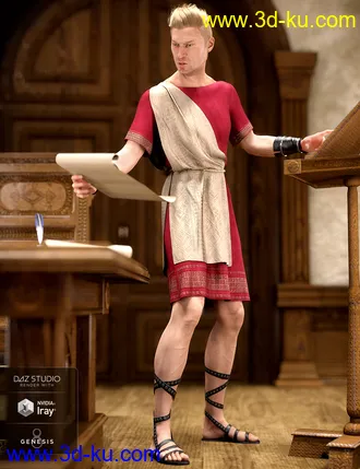 3D打印模型dForce Toga Outfit Textures的图片