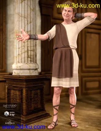 3D打印模型dForce Toga Outfit Textures的图片