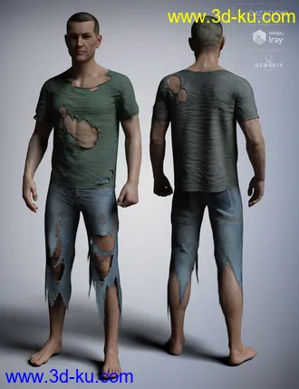 3D打印模型dForce Torn Clothes for Genesis 8 Male(s)的图片