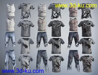 3D打印模型dForce Torn Clothes for Genesis 8 Male(s)的图片
