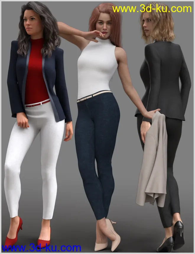 dForce Trend Outfit for Genesis 8 Female(s)模型的图片2