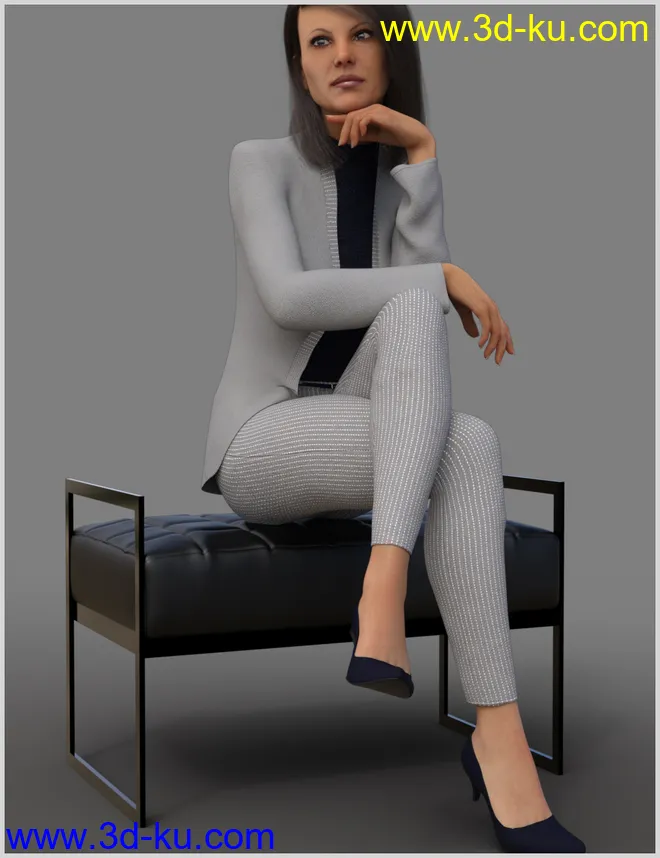 dForce Trend Outfit for Genesis 8 Female(s)模型的图片3