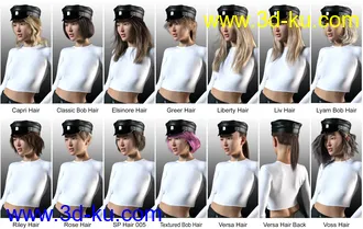 3D打印模型dForce Twiggy Outfit for Genesis 8 Female(s)的图片