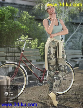 3D打印模型dForce Urban Casual Outfit Textures的图片