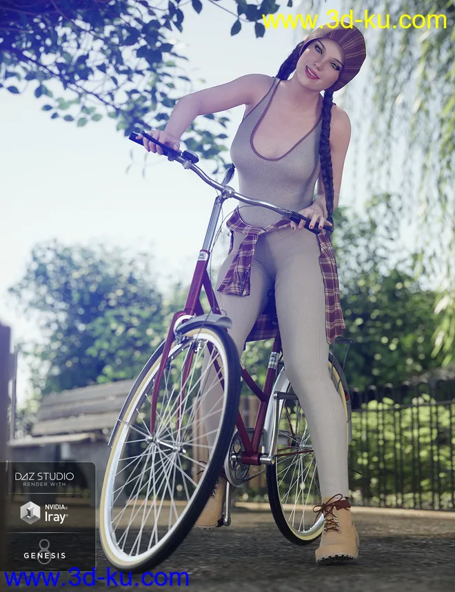 dForce Urban Casual Outfit Textures模型的图片3