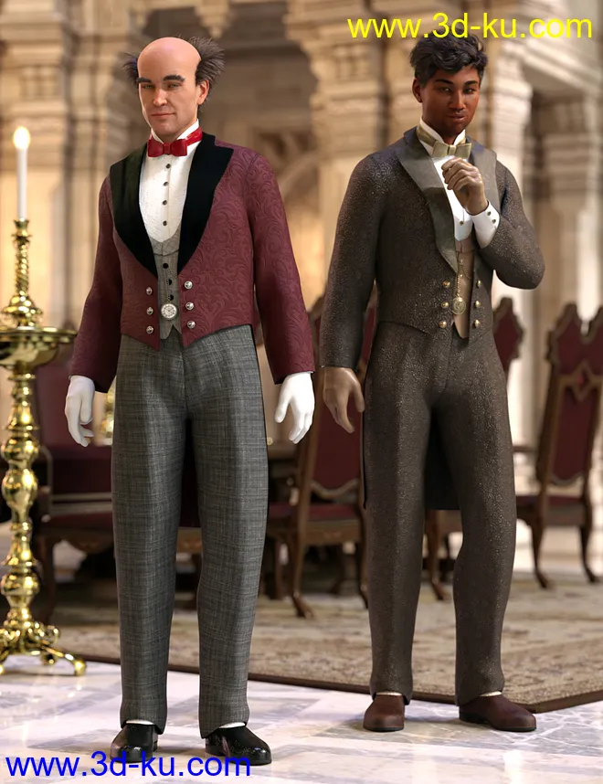 dForce Victorian Butler - Jeeves模型的图片1