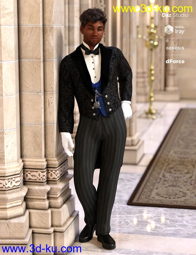 dForce Victorian Butler - Jeeves模型的图片2