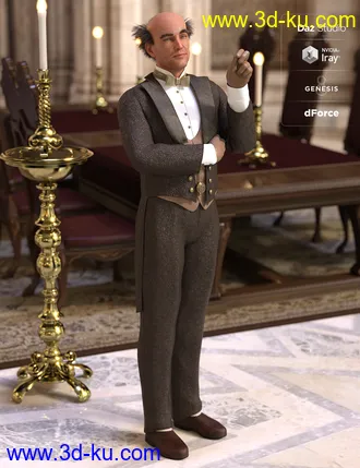 3D打印模型dForce Victorian Butler - Jeeves的图片
