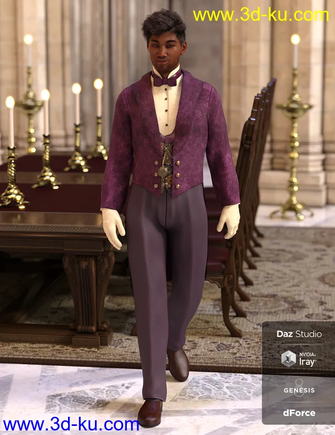 dForce Victorian Butler - Jeeves模型的图片4