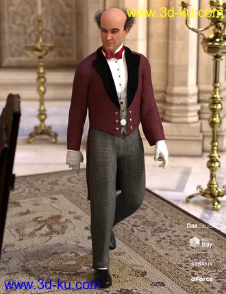3D打印模型dForce Victorian Butler - Jeeves的图片