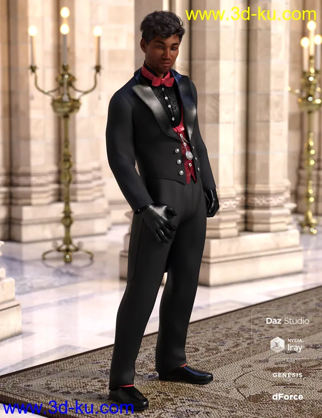 dForce Victorian Butler - Jeeves模型的图片6