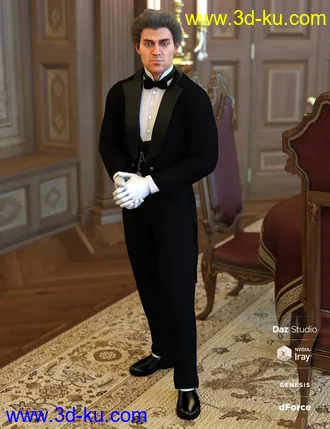 3D打印模型dForce Victorian Butler For Genesis 8 Male(s)的图片