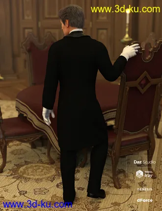 3D打印模型dForce Victorian Butler For Genesis 8 Male(s)的图片