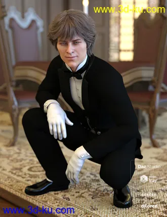 3D打印模型dForce Victorian Butler For Genesis 8 Male(s)的图片