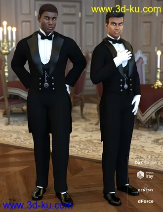 3D打印模型dForce Victorian Butler For Genesis 8 Male(s)的图片