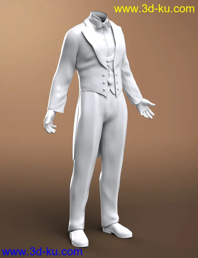 dForce Victorian Butler For Genesis 8 Male(s)模型的图片6