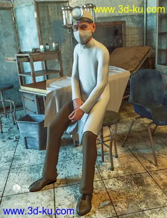 3D打印模型dForce Vintage Doctor For Genesis 8 Male(s)的图片