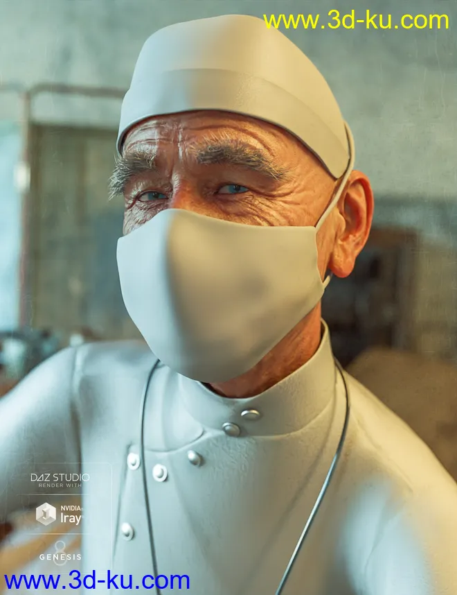 dForce Vintage Doctor For Genesis 8 Male(s)模型的图片4