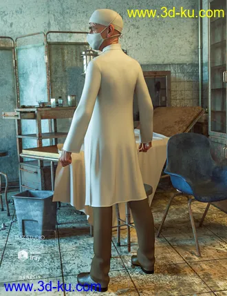 3D打印模型dForce Vintage Doctor For Genesis 8 Male(s)的图片