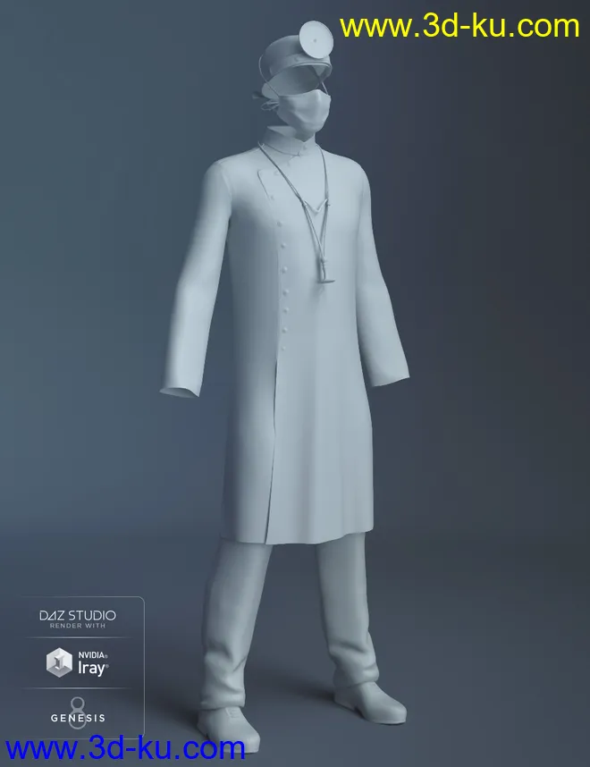 dForce Vintage Doctor For Genesis 8 Male(s)模型的图片6
