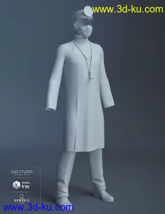 3D打印模型dForce Vintage Doctor For Genesis 8 Male(s)的图片