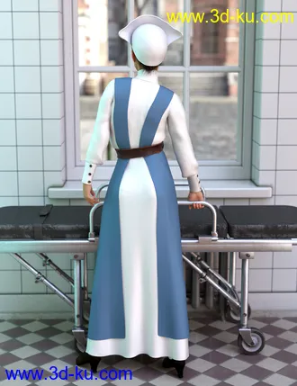 3D打印模型dForce Vintage Nurse for Genesis 8 Female(s)的图片