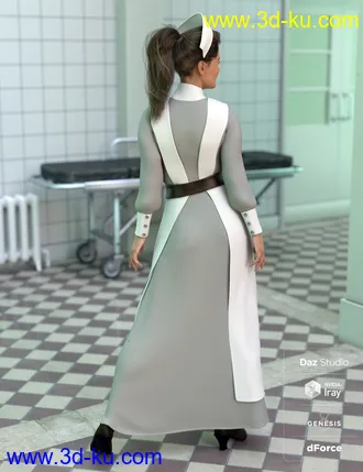 3D打印模型dForce Vintage Nurse for Genesis 8 Female(s)的图片