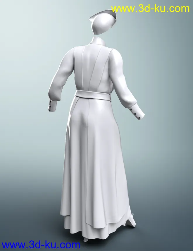 dForce Vintage Nurse for Genesis 8 Female(s)模型的图片9