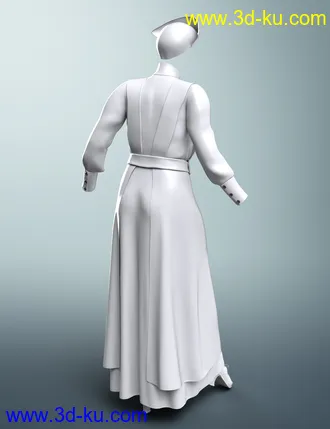 3D打印模型dForce Vintage Nurse for Genesis 8 Female(s)的图片