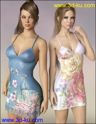 3D打印模型dForce Vivacious Chemise Add-On Textures的图片