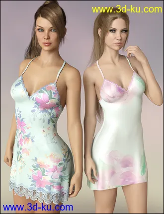 3D打印模型dForce Vivacious Chemise Add-On Textures的图片
