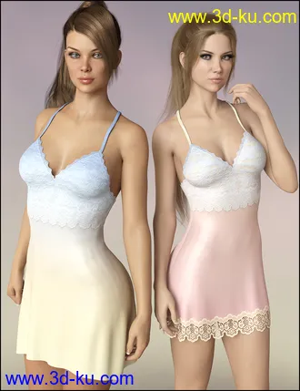 3D打印模型dForce Vivacious Chemise Add-On Textures的图片