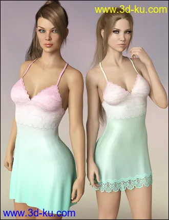3D打印模型dForce Vivacious Chemise Add-On Textures的图片