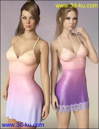 3D打印模型dForce Vivacious Chemise Add-On Textures的图片